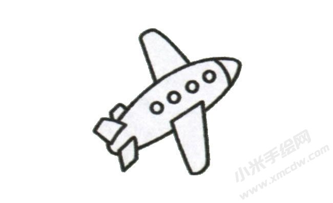 簡筆畫飛機畫法步驟圖示05.jpg