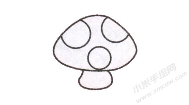 蘑菇幼兒簡筆畫繪制步驟圖示05.jpg
