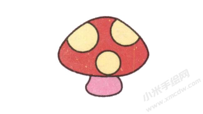 蘑菇幼兒簡筆畫繪制步驟圖示06.jpg