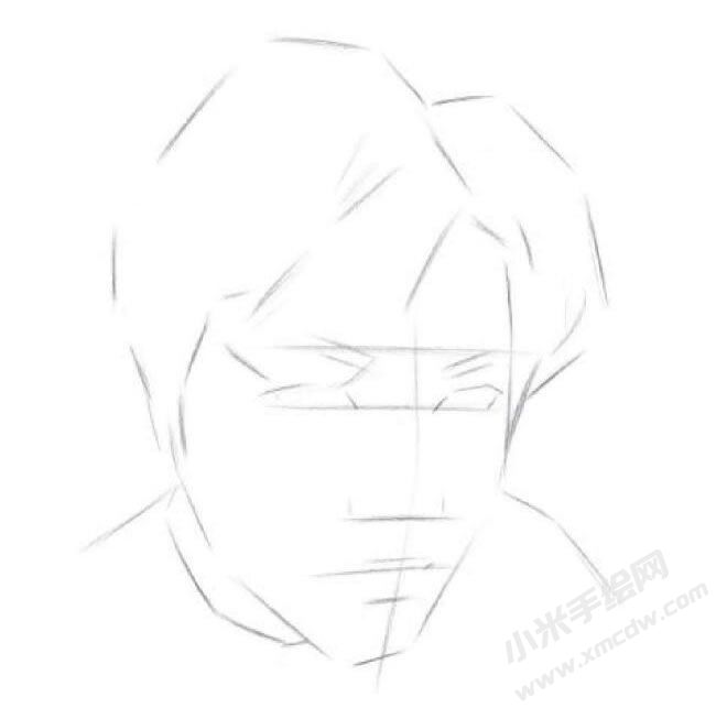 時(shí)尚男生素描畫法步驟圖示02.jpg