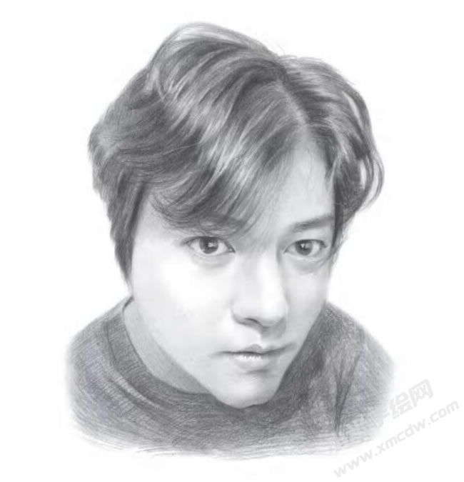 時(shí)尚男生素描畫法步驟圖示08.jpg