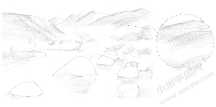 山川素描畫法步驟圖示02.jpg