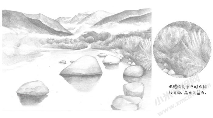 山川素描畫法步驟圖示06.jpg