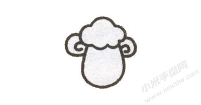 綿羊幼兒簡(jiǎn)筆畫(huà)繪制步驟圖示02.jpg