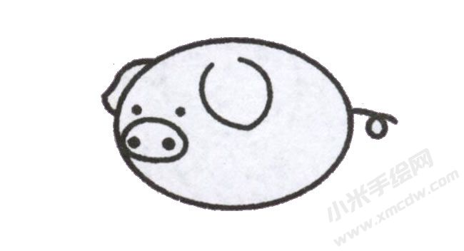 小豬幼兒簡(jiǎn)筆畫繪制步驟圖示04.jpg