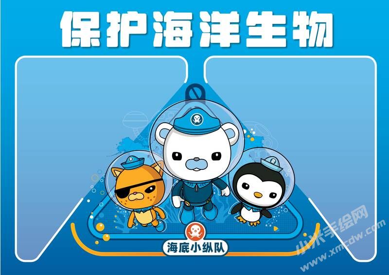 保護(hù)海洋生物手抄報(bào)內(nèi)容模板無(wú)字版.jpg