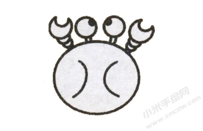 螃蟹幼兒簡(jiǎn)筆畫(huà)手繪步驟圖示03.jpg