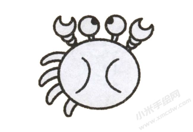 螃蟹幼兒簡(jiǎn)筆畫(huà)手繪步驟圖示04.jpg