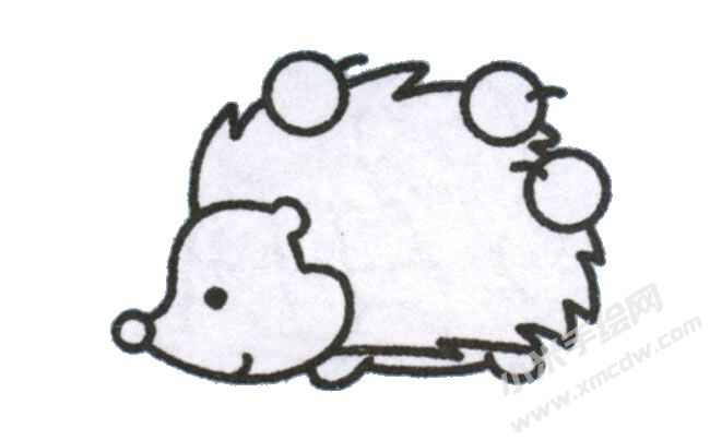 刺猬幼兒簡筆畫手繪步驟圖示05.jpg