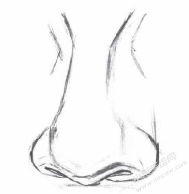 人物鼻子的素描畫(huà)法步驟圖示02.jpg