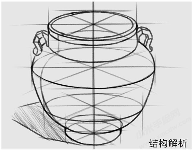 彩陶罐子素描結構解析.jpg