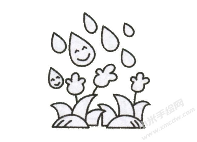 雨滴簡(jiǎn)筆畫繪制步驟圖示05.jpg