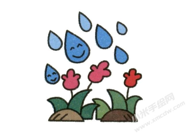 雨滴簡(jiǎn)筆畫繪制步驟圖示06.jpg