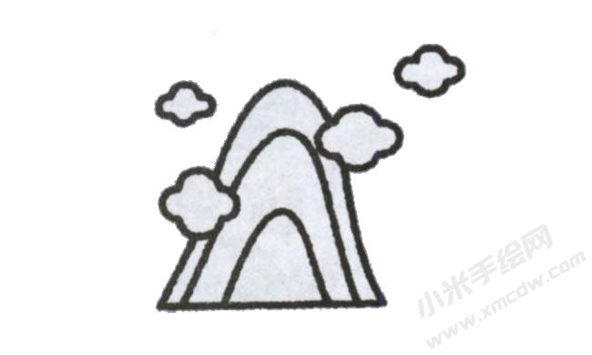 高山簡(jiǎn)筆畫繪制步驟圖示03.jpg