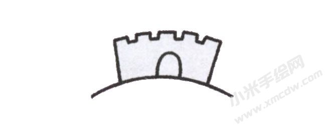 簡(jiǎn)筆畫城堡畫法步驟圖示01.jpg