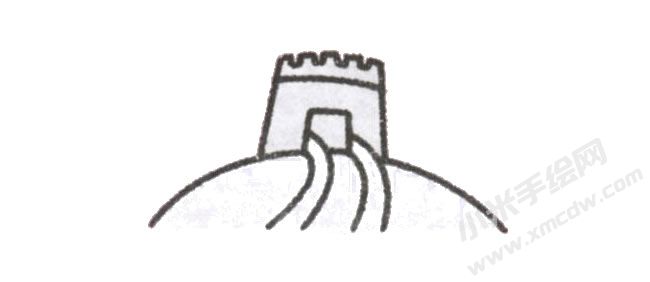 長城簡筆畫繪制步驟圖示02.jpg