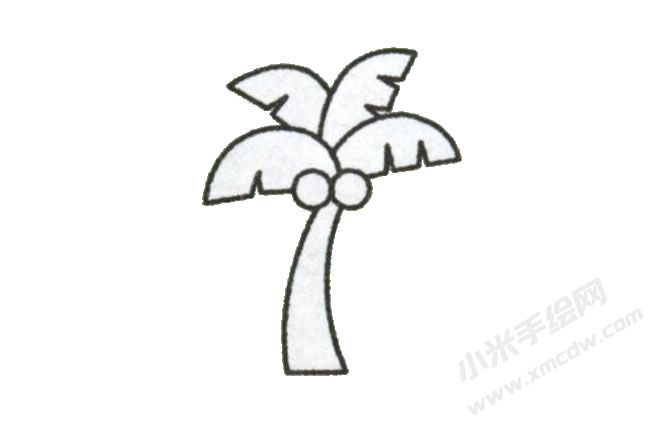 椰子樹幼兒簡筆畫步驟圖示04.jpg
