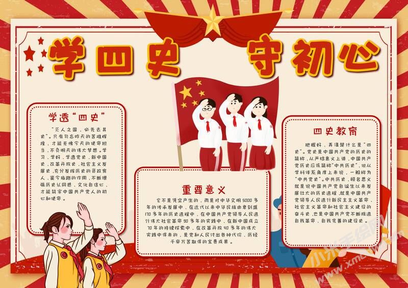 學四史守初心手抄報內(nèi)容模板有字版（第三版）.jpg