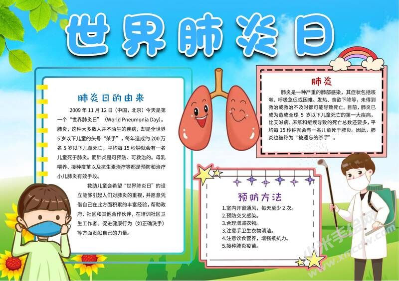 世界肺炎日手抄報(bào)內(nèi)容模板有字版（第二版）.jpg