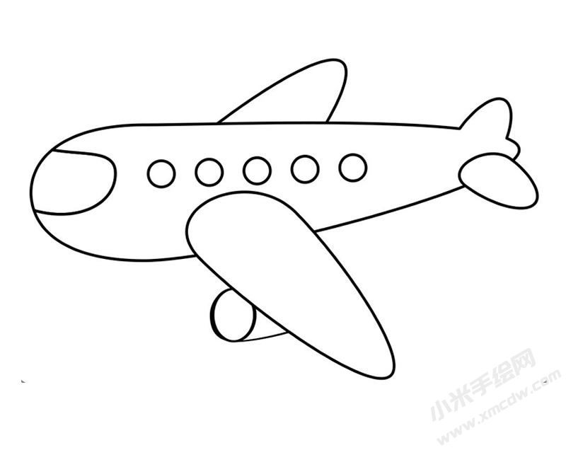 飛機(jī)簡(jiǎn)筆畫圖片