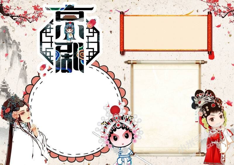京劇手抄報(bào)內(nèi)容模板無字版（第一版）.jpg