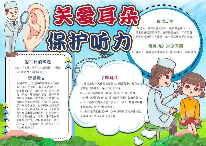 關(guān)愛耳朵保護(hù)聽力手抄報(bào)內(nèi)容模板有字版.jpg