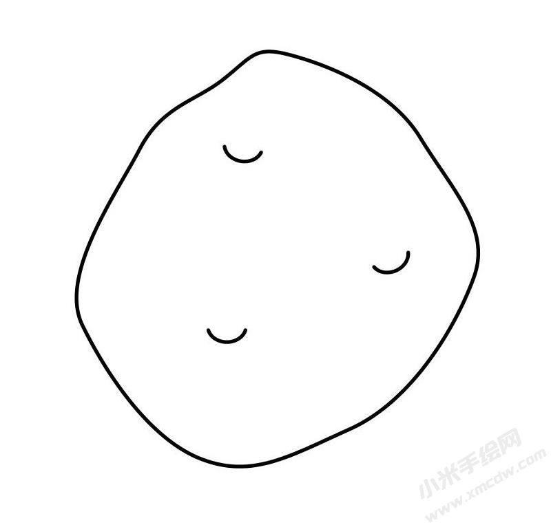 土豆簡(jiǎn)筆畫(huà)圖片