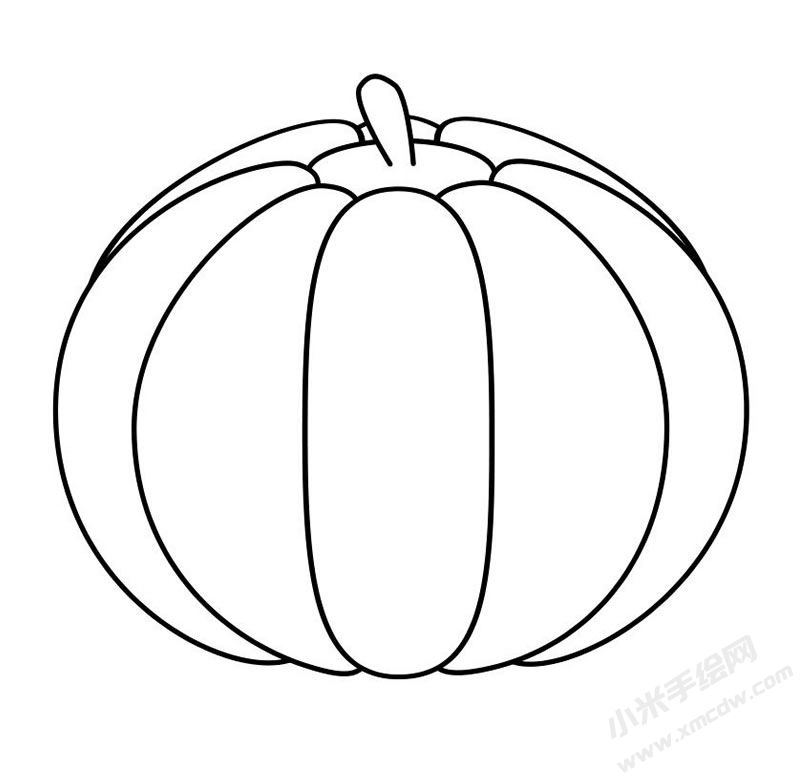 南瓜簡(jiǎn)筆畫(huà)圖片