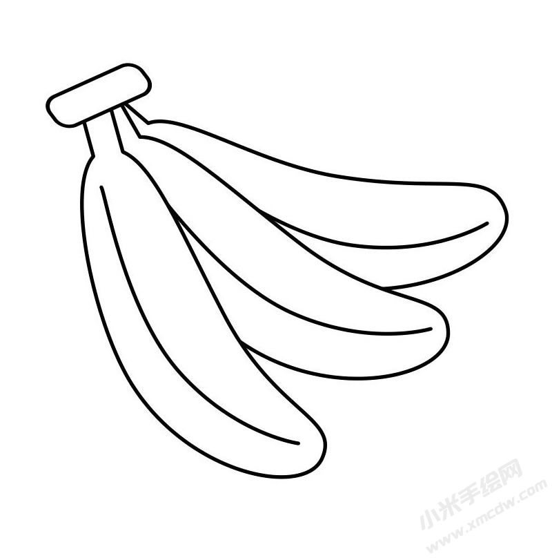 香蕉簡筆畫圖片