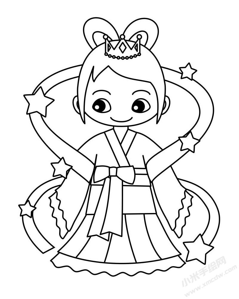 仙女簡(jiǎn)筆畫(huà)圖片