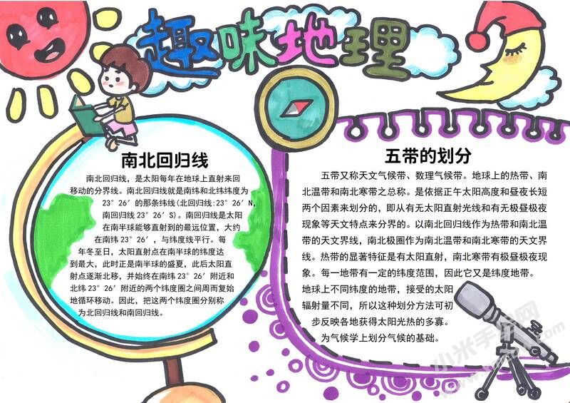 趣味地理手抄報(bào)模板有字版.jpg