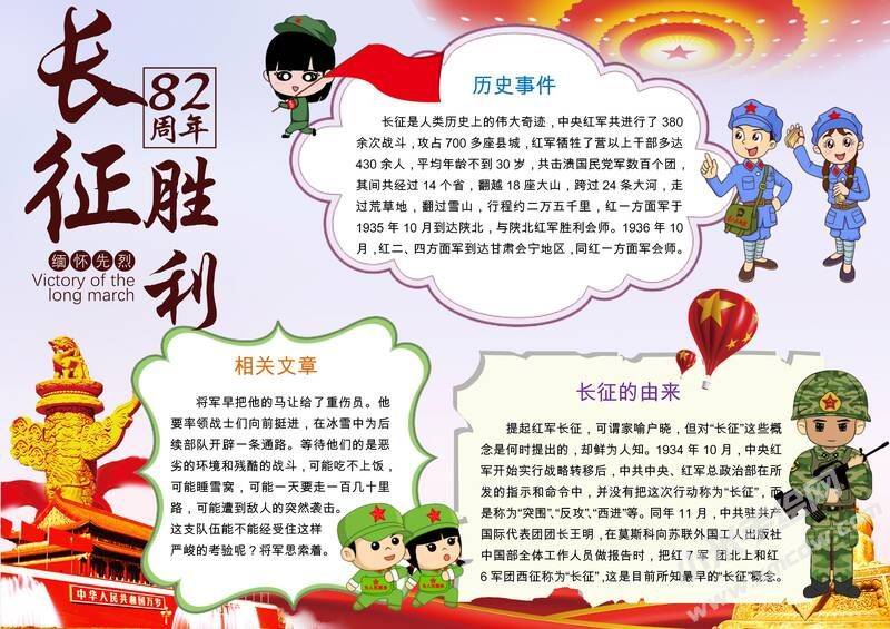 長征勝利82周年手抄報內(nèi)容模板有字版（第二版）.jpg