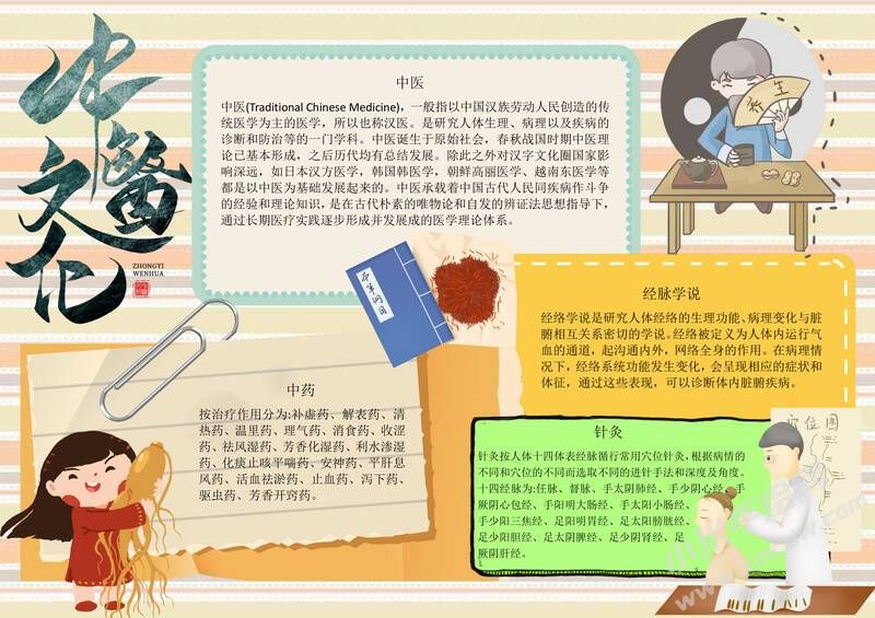 中醫(yī)文化經(jīng)脈手抄報模板有字版.jpg