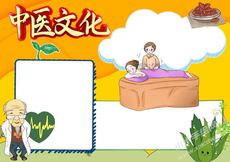 中醫(yī)文化手抄報(bào)模板無(wú)字版（第二版）.jpg