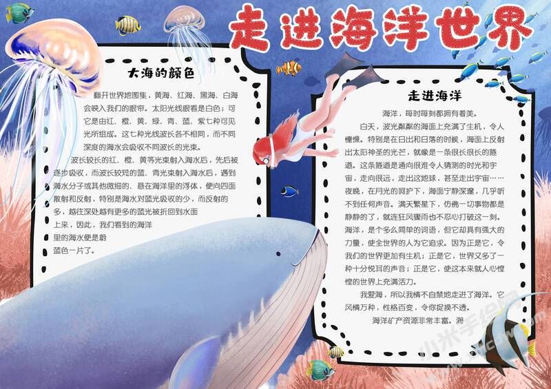 走進(jìn)海洋世界手抄報內(nèi)容模板有字版（第二版）.jpg
