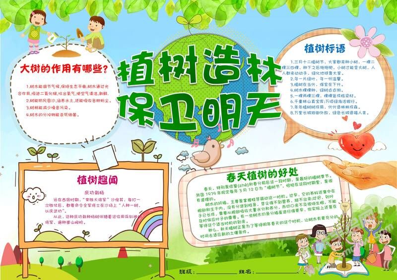 植樹造林保衛(wèi)明天手抄報(bào)模板有字版.jpg