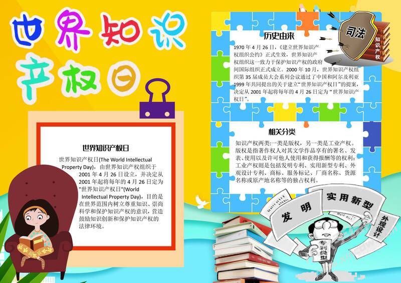 世界知識產(chǎn)權(quán)日手抄報模板有字版.jpg