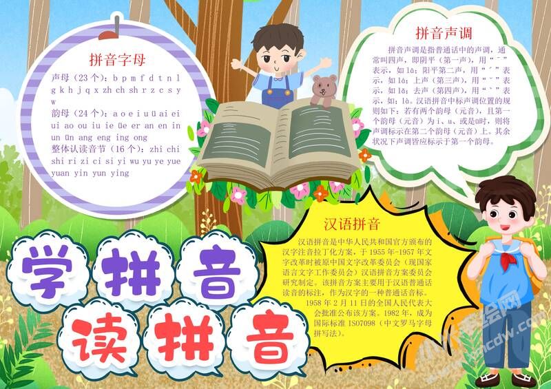 學(xué)拼音讀拼音手抄報(bào)模板有字版.jpg