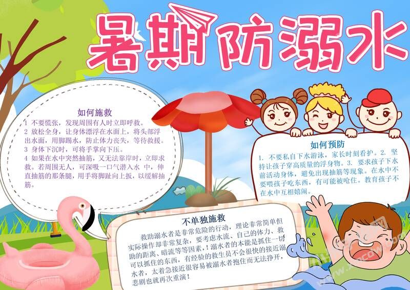 暑期防溺水手抄報(bào)模板有字版.jpg