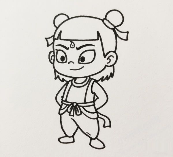 哪吒簡(jiǎn)筆畫(huà)圖片03.jpg