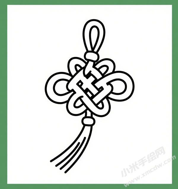 中國(guó)結(jié)簡(jiǎn)筆畫圖片01.jpg