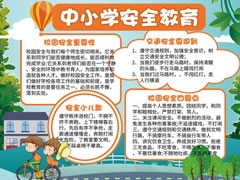 中小學(xué)安全教育手抄報(bào)模板