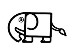 大象兒童簡(jiǎn)筆畫(huà)步驟圖示