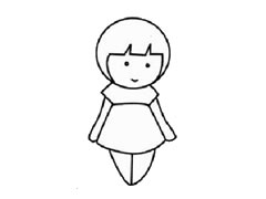 “兒童”幼兒簡(jiǎn)筆畫創(chuàng)作步驟圖示