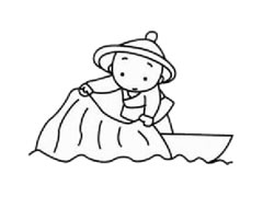 漁夫幼兒簡(jiǎn)筆畫步驟圖示