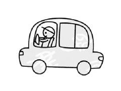 汽車司機(jī)幼兒簡(jiǎn)筆畫步驟圖示