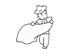 斗牛士幼兒簡(jiǎn)筆畫步驟圖示