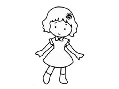 動(dòng)畫花仙子兒童簡筆畫步驟圖示