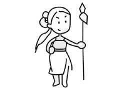 花木蘭兒童簡筆畫步驟圖示