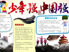 少年強(qiáng)則中國(guó)強(qiáng)手抄報(bào)模板